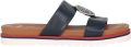 Ara Blauwe Slide Sandaal Lichtgewicht Comfort - Blauw