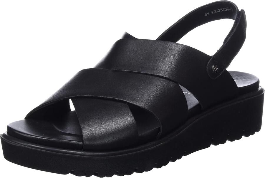 Ara Bilbao Dames Sandaal Zwart Leer Comfortabel & Stijlvol