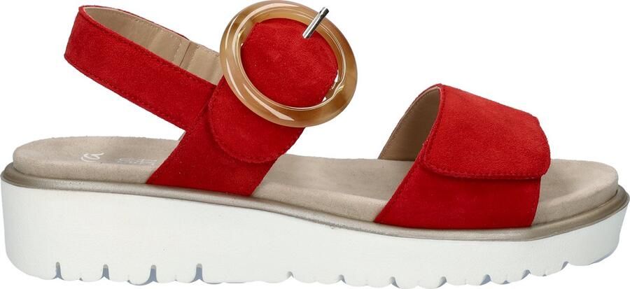 Ara Sandalen Bilbao Wig sandalen plateau sandalen met klittenbandsluitingen G-wijdte