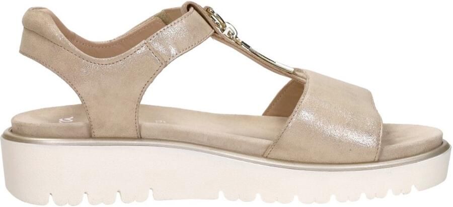 Ara Bilbao-S Sandalen Plat Goudkleur