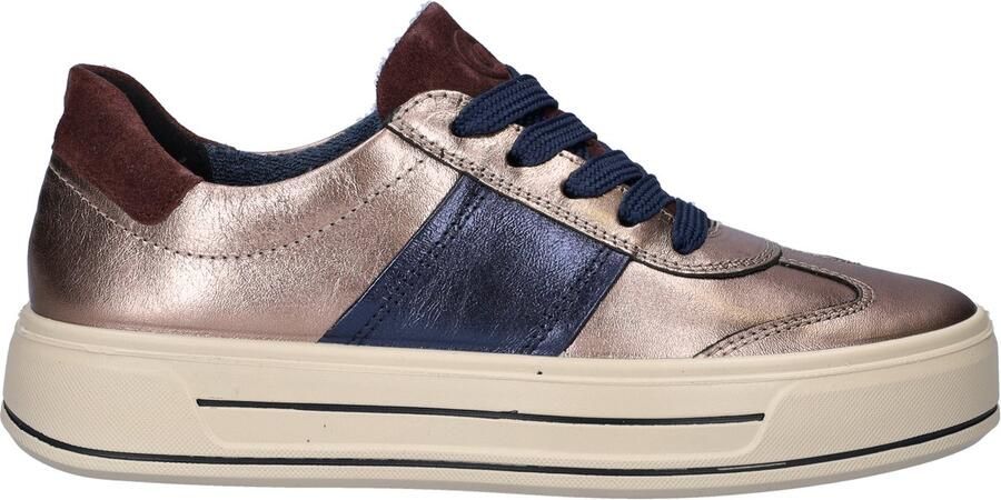 Ara Plateausneakers CANBERRA Plateau sneaker veterschoen in metallic look H-wijdte
