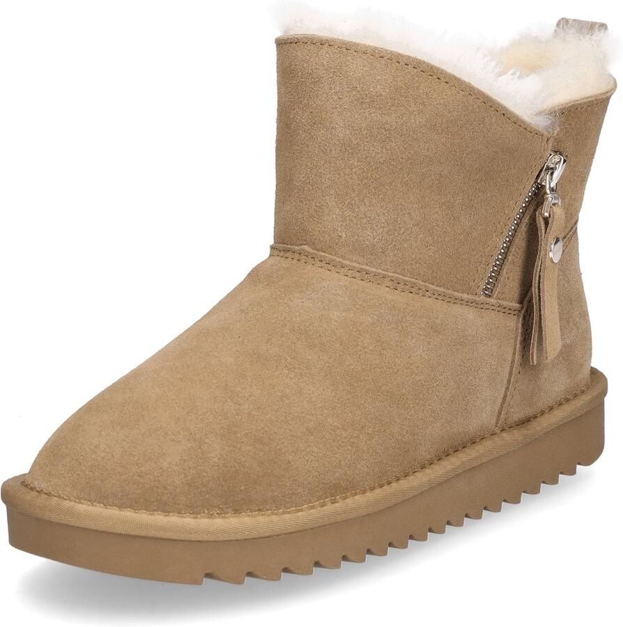 Ara Winterlaarzen ALASKA Short Zip Laarzen van echt lamsvel met ritssluiting G-wijdte (wijd)