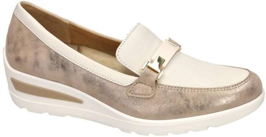 Ara -Dames off-white ecru parel ballerina's & mocassins