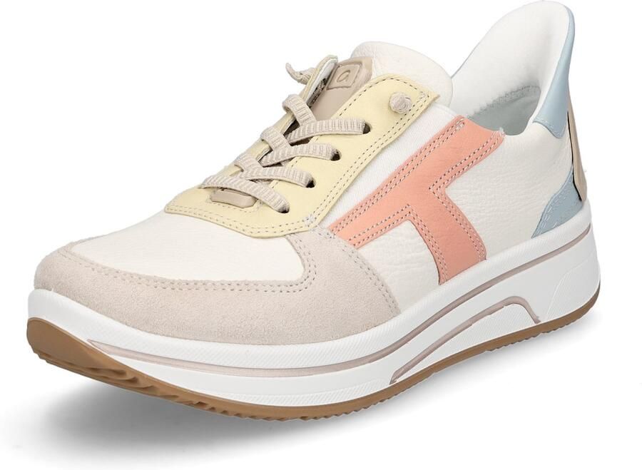 Ara Slip-on sneakers Sapporo vrijetijdsschoen veterschoen met frotté voering h-breedte