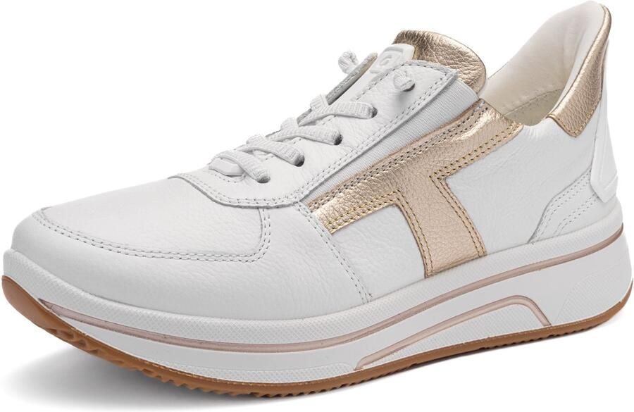 Ara Slip-on sneakers Sapporo vrijetijdsschoen veterschoen met frotté voering h-breedte