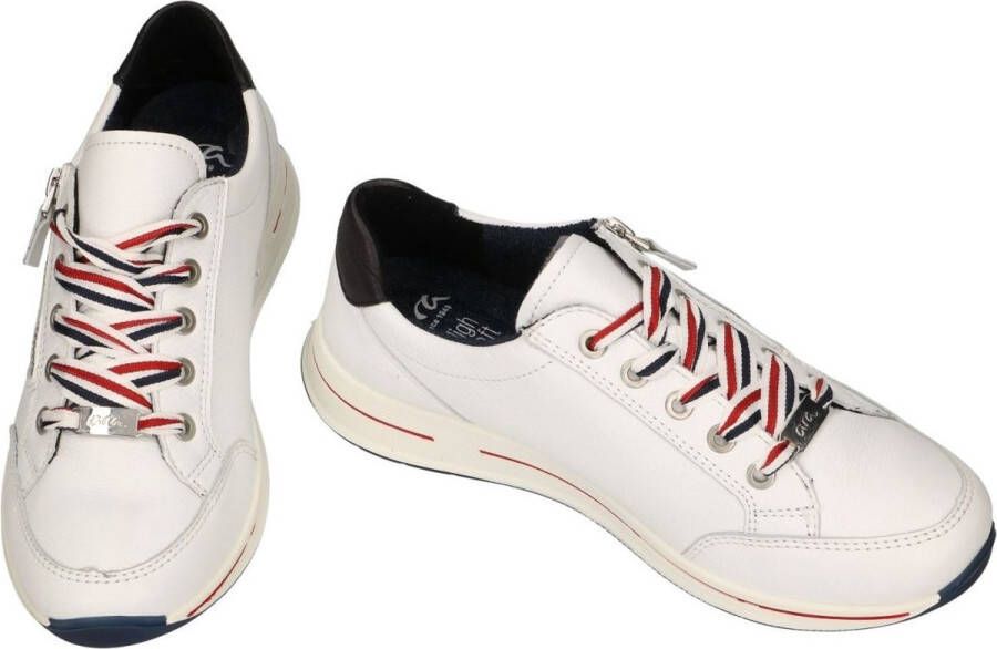 Ara Sneakers OSAKA met rits h-breedte vrijetijdsschoen lage schoen veterschoen