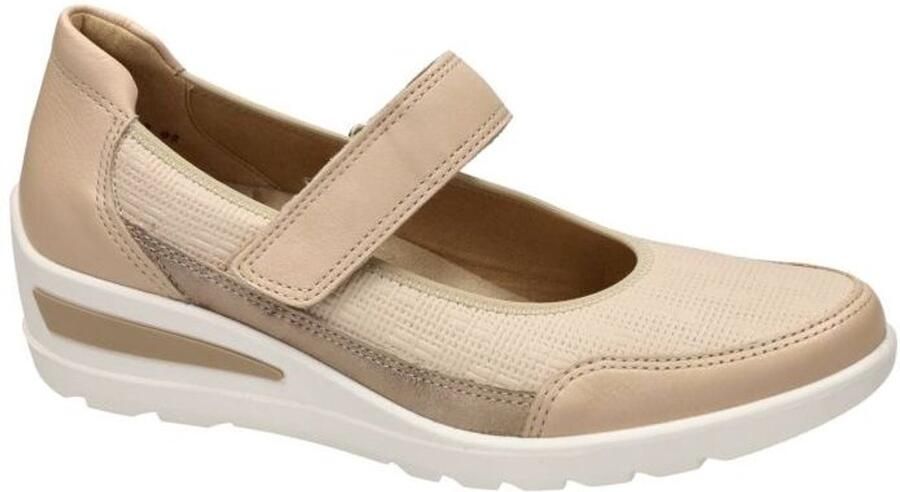 Ara -Dames zandkleur ballerina's & mocassins