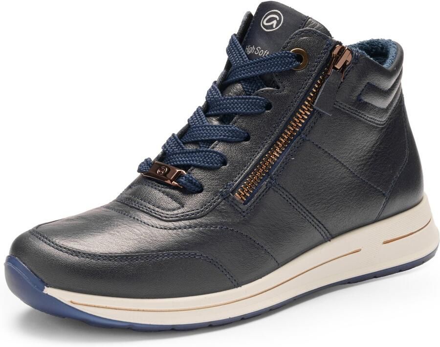 Ara Hoge veterschoenen OSAKA met rits aan beide zijden g-breedte