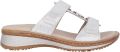 Ara Blauwe Dames Slide Sandaal Collectie Blue - Wit