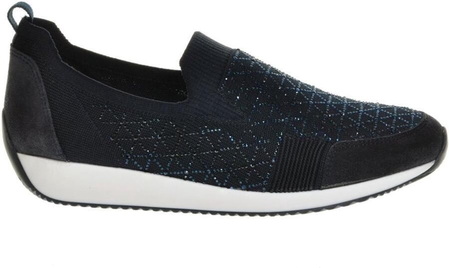 Ara Loafer Blauw Glitter