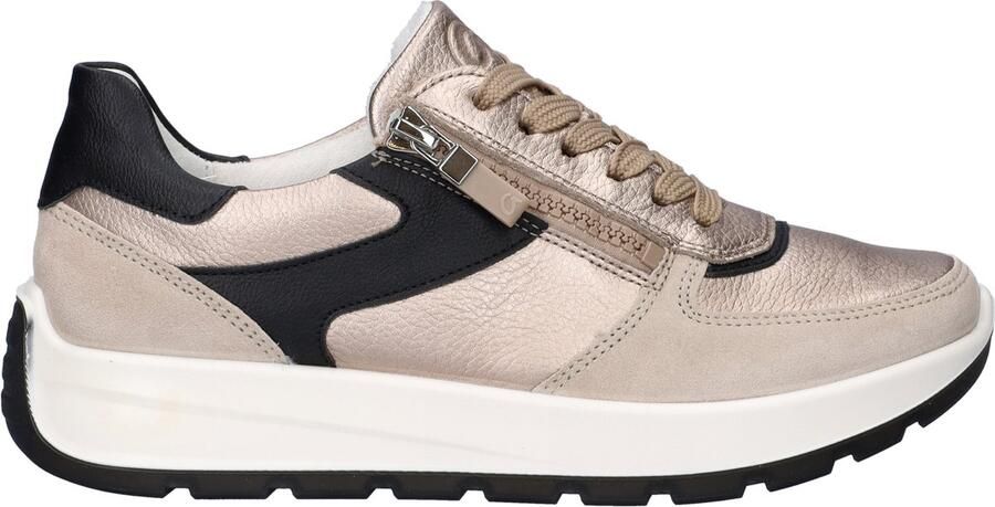 Ara New York dames sneaker Beige zwart