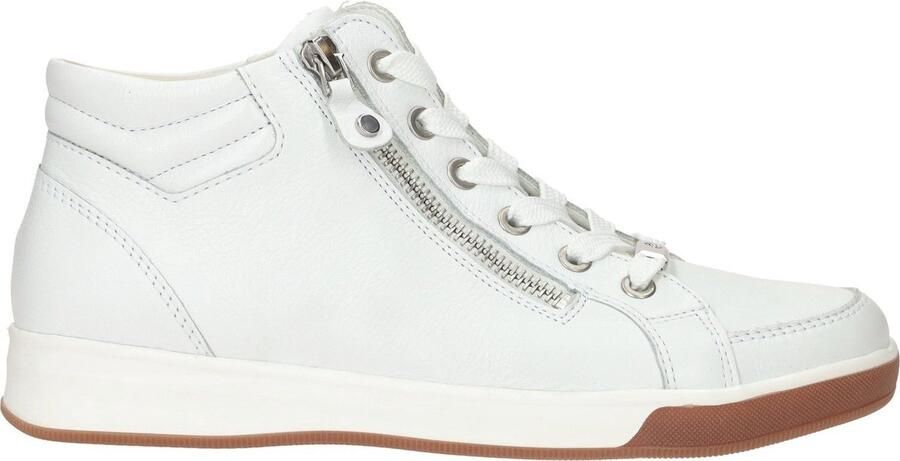 Ara 1244499~~~~~~~~~~~~~~~~~~~~~~~ Hoge sneakers Veterlaarzen Dames veterschoenen Dames sneakersHalf-hoge schoenen Wit beige