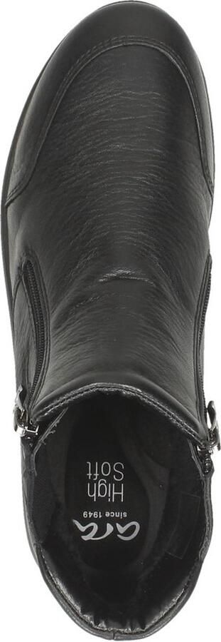 Ara Comfortabele zwarte leren dameslaars met High Soft binnenzool en bamboe voering Black Dames - Foto 8