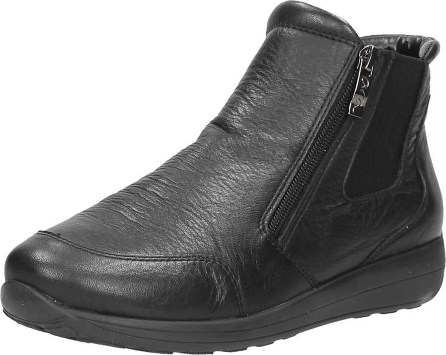 Ara Comfortabele zwarte leren dameslaars met High Soft binnenzool en bamboe voering Black Dames - Foto 2