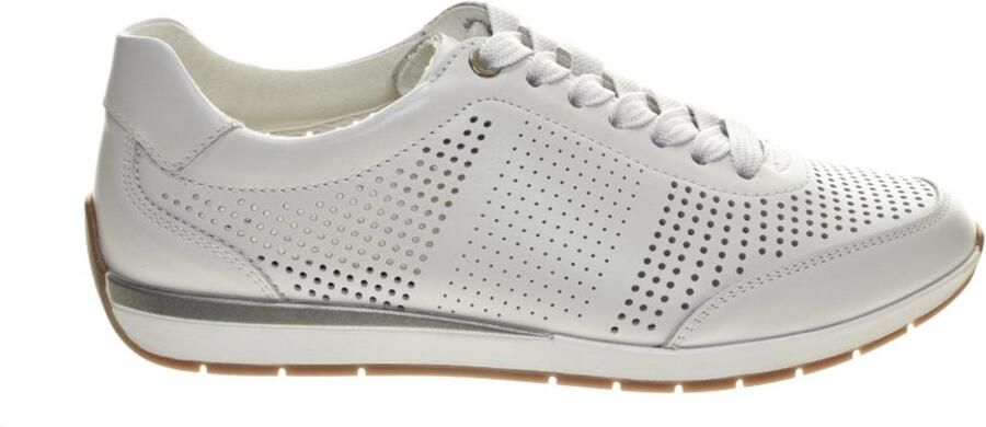 Ara Portofino Witte Sneakers Zomers Gaatjes