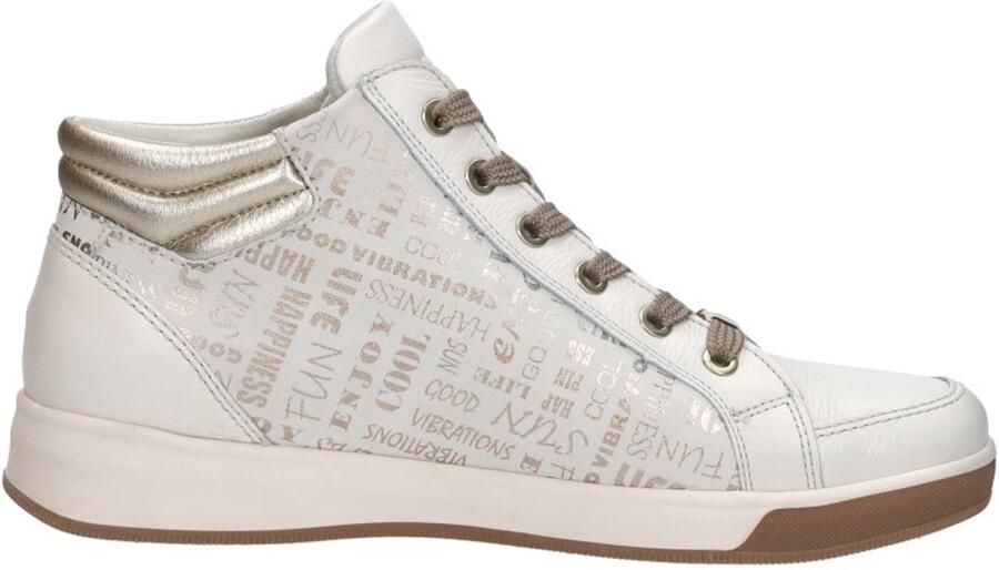 Ara Rom-St-High-Soft Veterschoenen Hoog wit