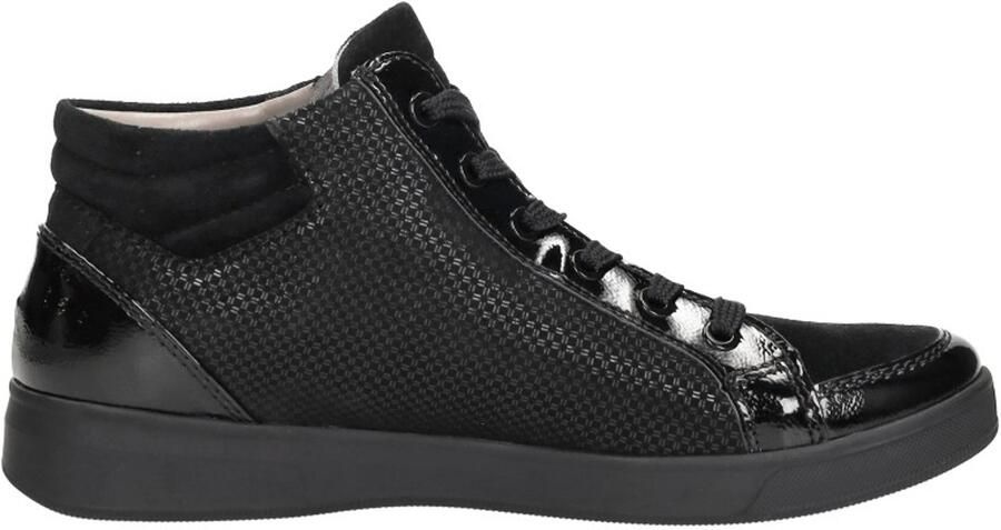 Ara Rom-ST-High soft Veterschoenen Hoog zwart