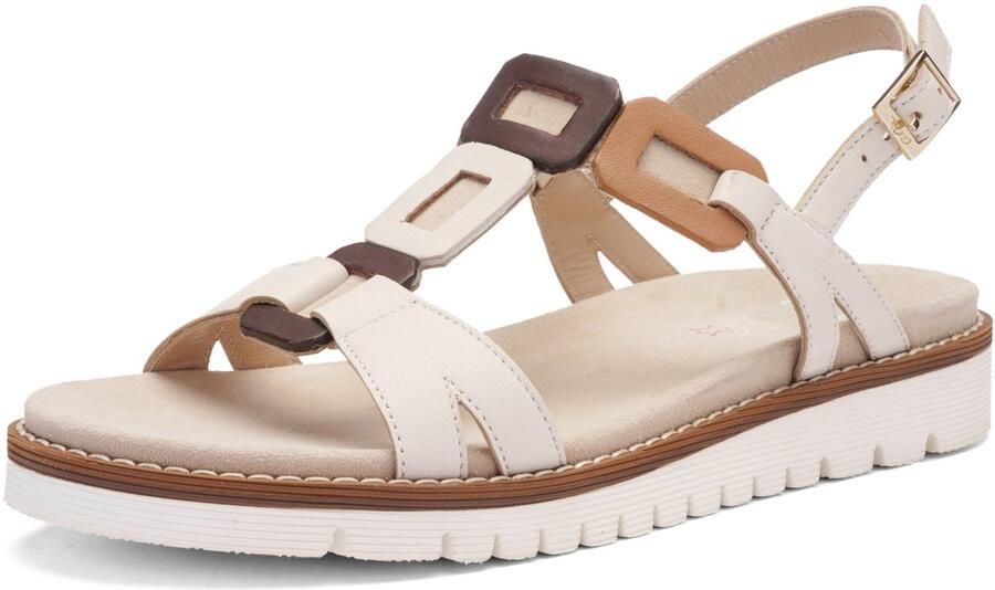 Ara Platte sandalen GAUCHO SOFT CREAM