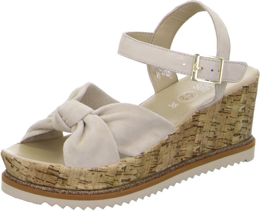 Ara Oranje dames sleehak sandalen