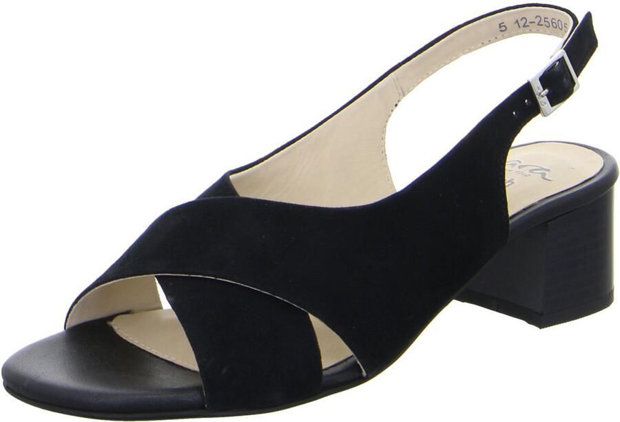 Ara Sandalen met bandjes open voorkant en blokhak