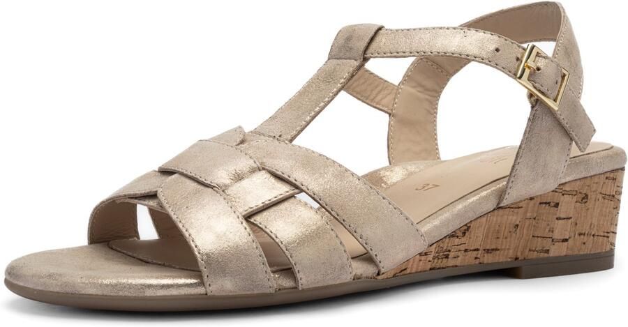 Ara Sirmione suède sleehakken met sleehak goud metallic - Foto 4