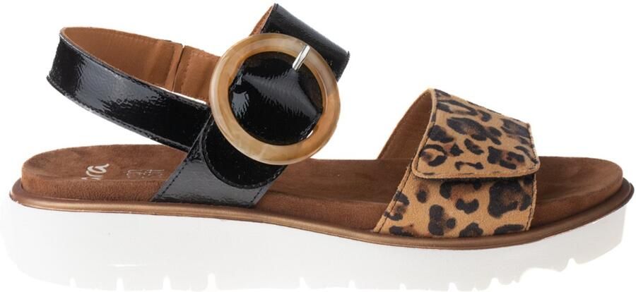 Ara Sandalen Bilbao Wig sandalen plateau sandalen met klittenbandsluitingen G-wijdte