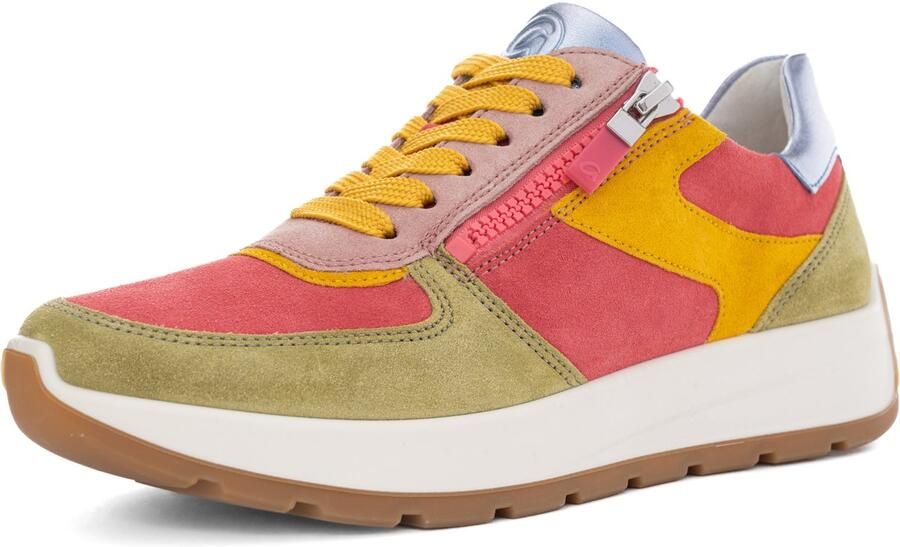 Ara Sneakers met sleehak New York pride sneaker veterschoen in comfortabele breedte h (= zeer breed)