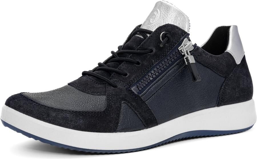 Ara Blauwe Rits Sneakers Comfortabel Stijlvol