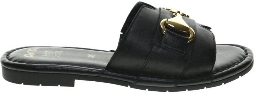 Ara Zwarte Slipper Leder Valldemossa