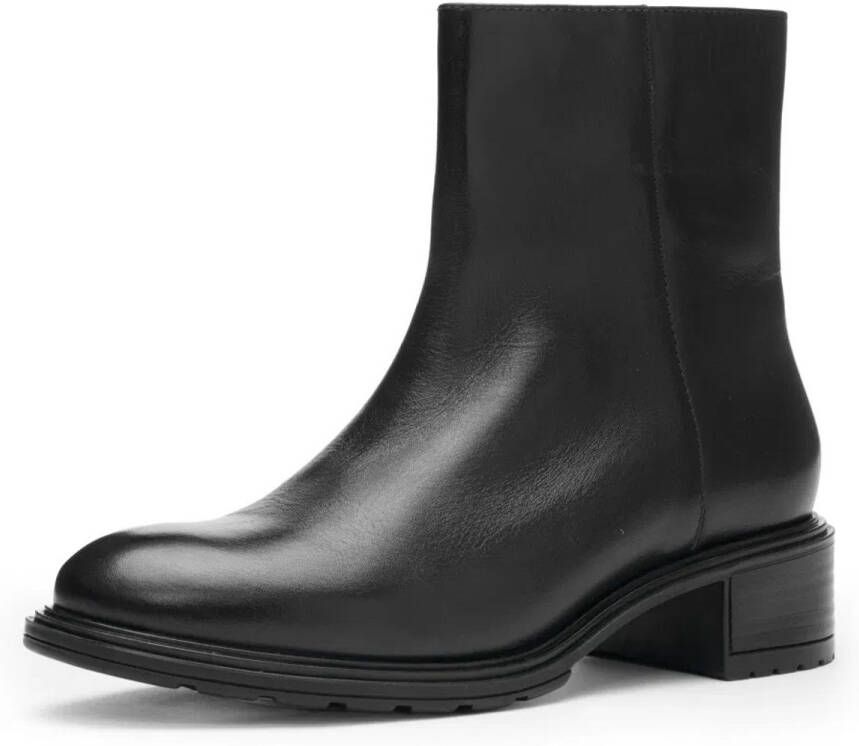 Ara -art-12-26108 01-zwart-enkelllaars-dames-leer-rits