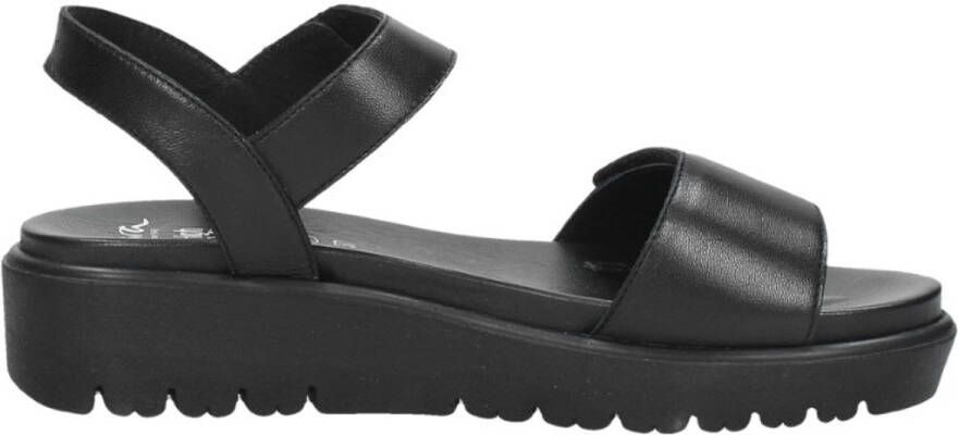 Ara Bilbao-S Sandalen Plat Zwart