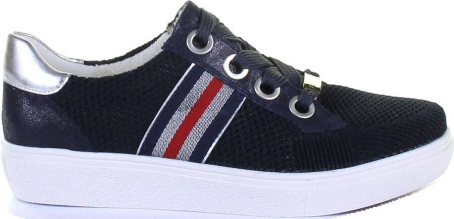 Ara -Dames blauw donker sneaker-sportief