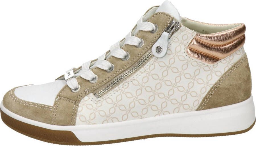 Ara dames hoge sneaker Beige multi