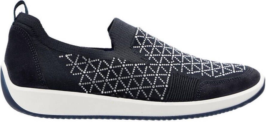Ara DAMES INSTAPSCHOENEN BLAUW 1254050-01 WOVENSTRETCH
