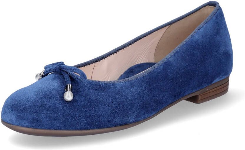 Ara dames leren ballerina kobaltblauw