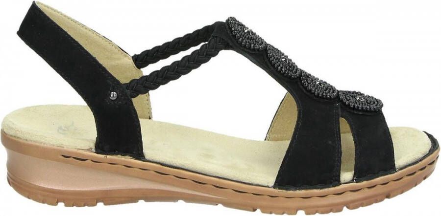 Ara 1227217 Black G-Wijdte Sandalen - Schoenen.nl