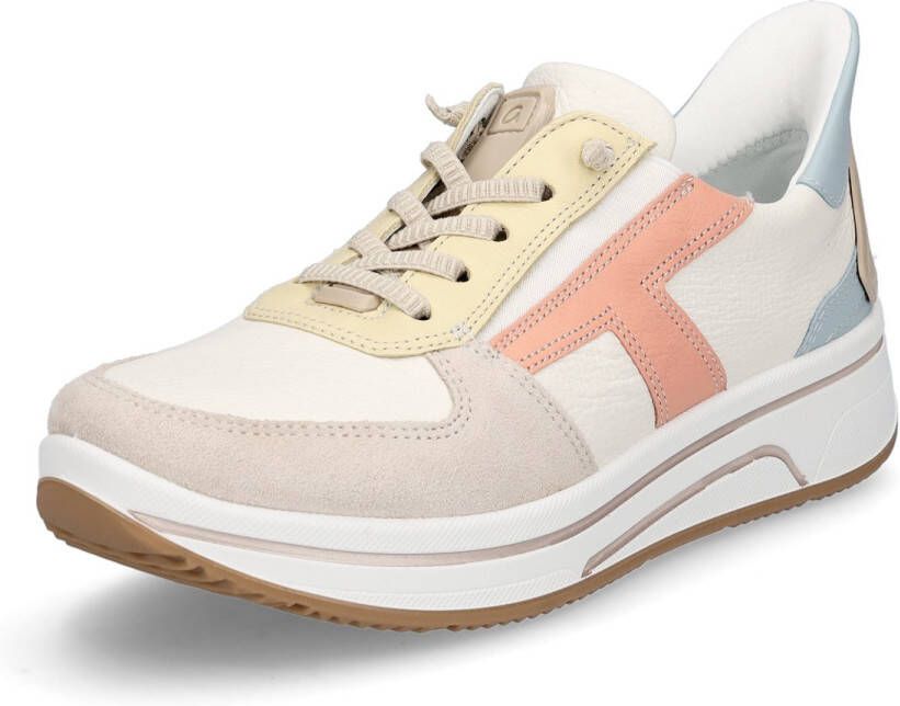 Ara Slip-on sneakers Sapporo vrijetijdsschoen veterschoen met frotté voering h-breedte