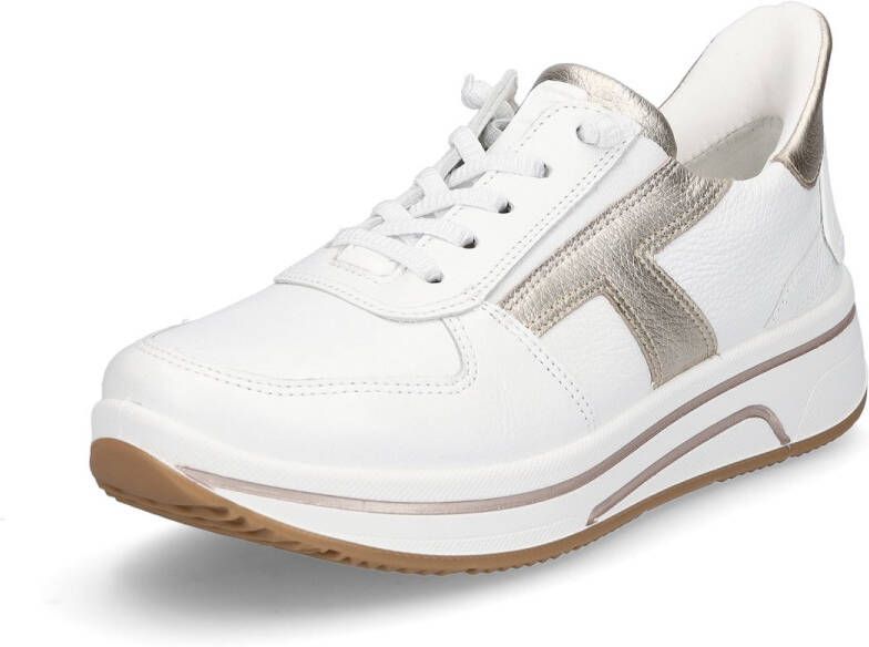 Ara Slip-on sneakers Sapporo vrijetijdsschoen veterschoen met frotté voering h-breedte