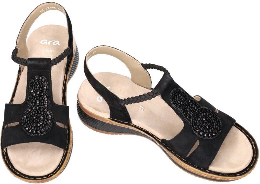 Ara -Dames zwart sandalen