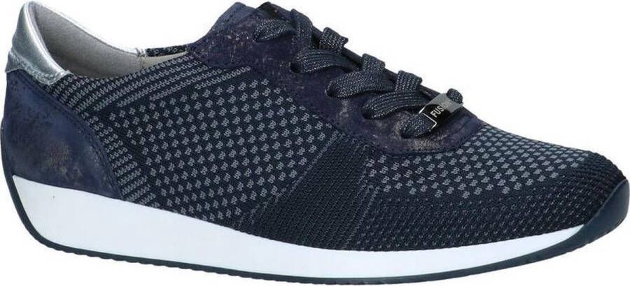 Ara Donkerblauwe Veterschoenen Lissabon