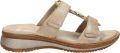 Ara Slippers Hawaï sleehak zomerschoen pantoffels met klittenband - Beige