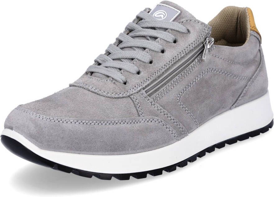 Ara heren leren sneaker grijs