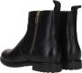 Ara Zwarte leren enkellaars met gouden rits Black Dames - Thumbnail 5