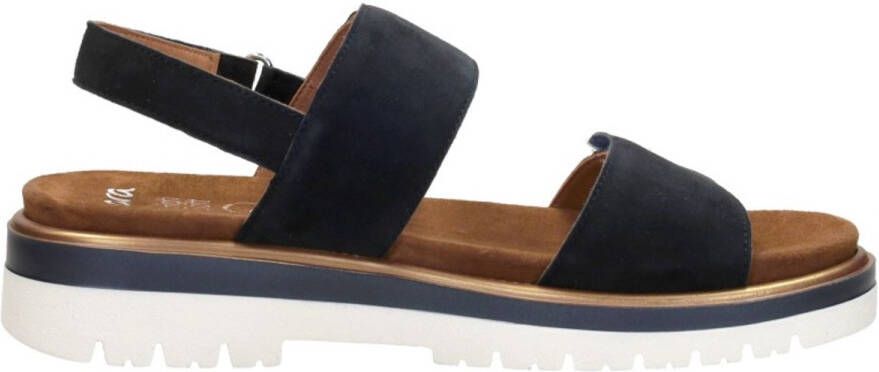 Ara Malaga-S Sandalen Plat Blauw