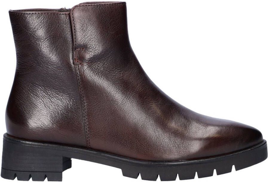 Ara -art-12-59300 03-bruin-leer-dames-enkellaars-puntne rits - Foto 1