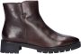 Ara -art-12-59300 03-bruin-leer-dames-enkellaars-puntne rits - Thumbnail 1