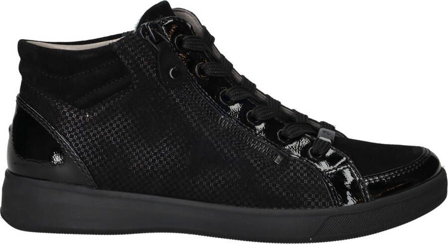 Ara 1224499 Hoge sneakersVeterbootsDames veterschoenenDames sneakersHalf-hoge schoenen Zwart