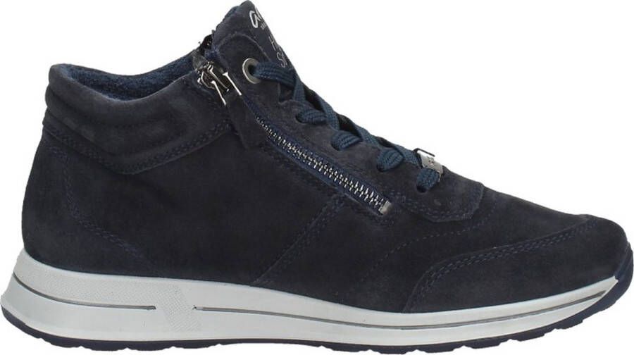 Ara 1224808~~~~~~~~~~~~~~~~~~~~~~~ Hoge sneakersVeterlaarzenDames veterschoenenDames sneakersHalf-hoge schoenen Blauw