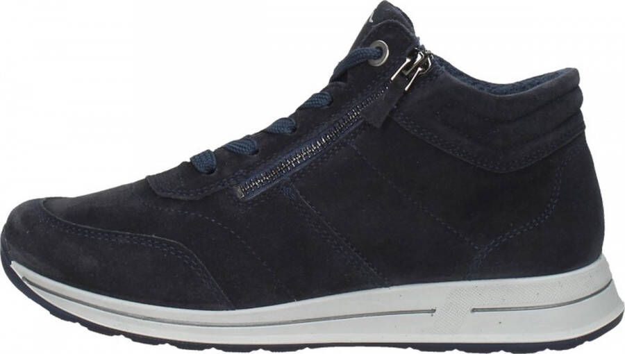 Ara 1224808~~~~~~~~~~~~~~~~~~~~~~~ Hoge sneakersVeterlaarzenDames veterschoenenDames sneakersHalf-hoge schoenen Blauw