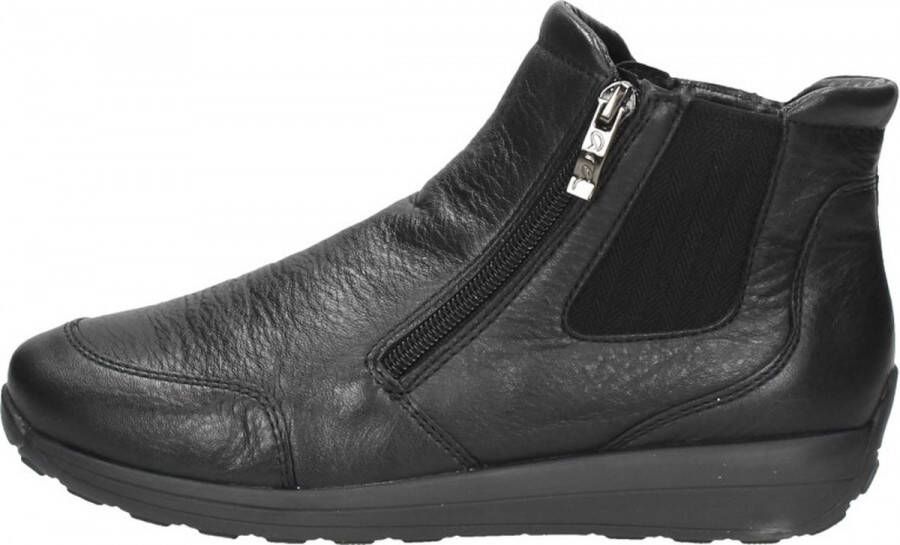 Ara Comfortabele zwarte leren dameslaars met High Soft binnenzool en bamboe voering Black Dames - Foto 2